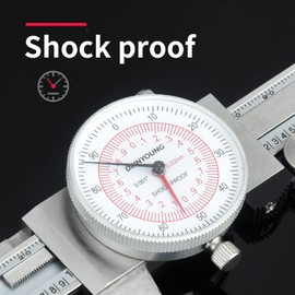 Dial Caliper 6" 150mm Dual Reading Scale Metric System 6" Maximum Measuring 0.001" Graduation Interval (6 inch / 150mm Dual Reading Scale)