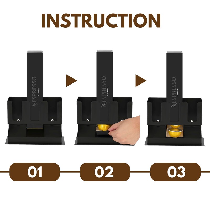 RECAPS Vertuoline Capsule Dispenser (3 Box Sleeve Holders)