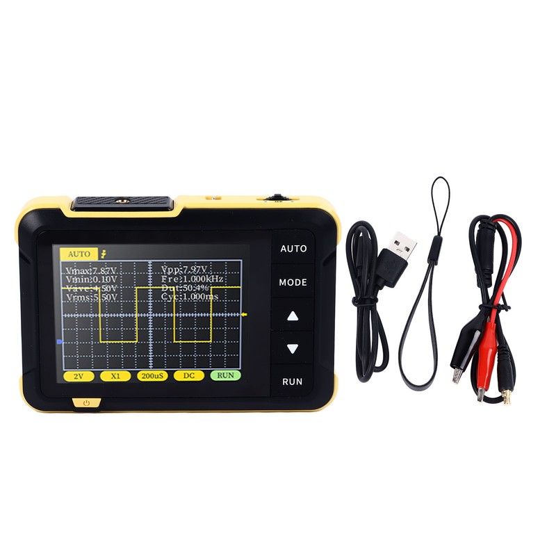 Handheld Mini Oscilloscope Portable Digital Oscilloscope for Beginners Repair Maintenance