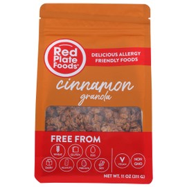 Red Plate Foods Cinnamon Flavored Granola, Gluten Free, Non GMO, 11 Ounce (Pack of 6)
