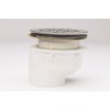 Plastic Oddities PFG610 Offset Fiberglass Shower Stall Drain with Stainless