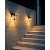KDG Black Outdoor Waterproof Modern Patio Wall Light Fixtures Set