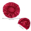 3 Pack Satin Silk Bonnet Sleep Cap Extra Large Jumbo