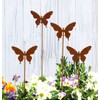 LB H&F Garden Stake, Rust Stake, Patina Rust Figure, Rust