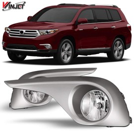 Winjet OEM Series for [2011 2012 2013 Toyota Highlander] Driving Fog Lights + Switch + Wiring Kit