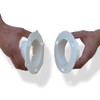Dryer Dock Dryer Vent 6" for 4" Tubes, White