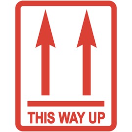 Pack of 100 'This Way Up' Packing Stickers/Sticky Labels - Other Quantities Available from This Listing
