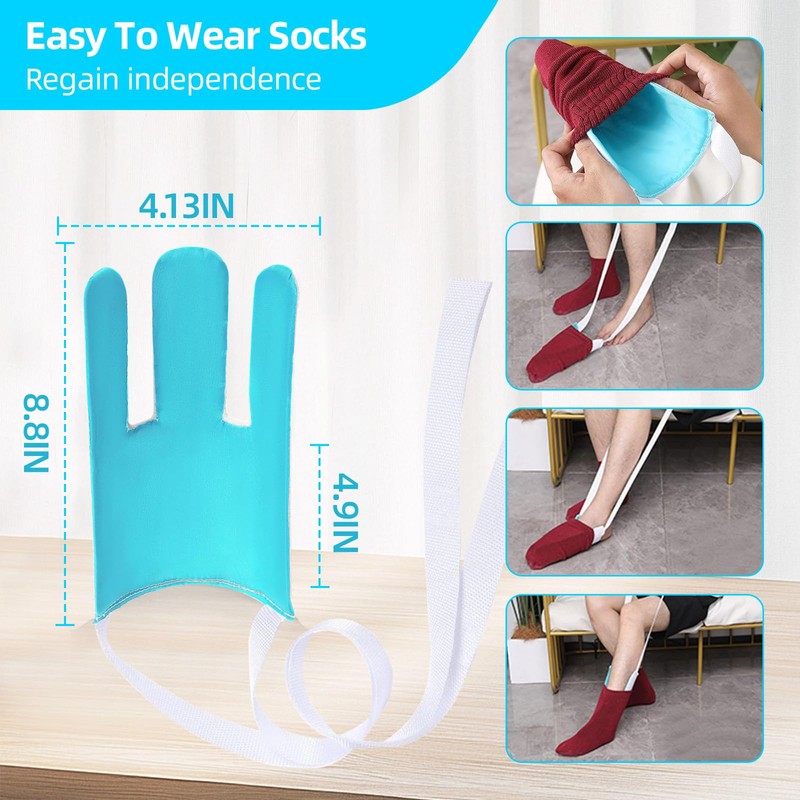 Sock Aids for Putting On Socks, Sock Assistant Device No