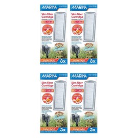 Marina 12 Pack of Bio Clear Cartridge for Slim Filters