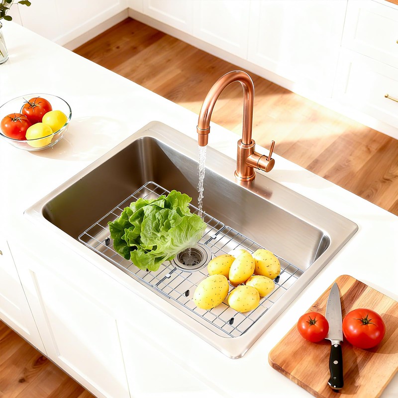 Chilinii 24" x 12" Stainless Steel Sink Protector - Large