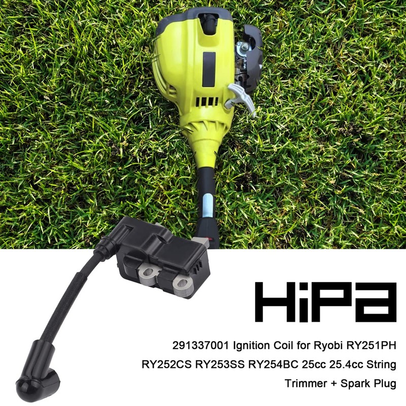 291337001 Ignition Coil + Spark Plug for Ryobi RY254BC RY251PH