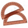 Zonon 2 Pcs 6 Inch Plastic Protractor Math Protractors 180