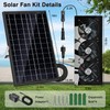 Solar Exhaust Fan,25W Solar Fan for Chicken Coop,Shed,Greenhouse & Attic