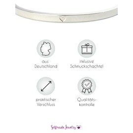 Selfmade Jewelry Women's Stainless Steel Bracelet with Clasp and Jewellery Box, Stainless Steel