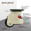 YuYBrightmi 4 Pcs 40F Leveling Machine Caster, Top Plate Leveling