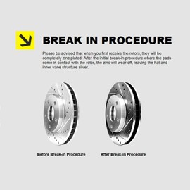 Hart Brakes Front Brakes and Rotors Kit |Front Brake Pads| Brake Rotors and Pads| Ceramic Brake Pads and Rotors - PHCF.48054.02