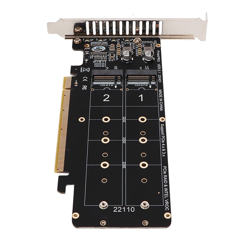 PCIE X16 to M.2 M KEY Expansion Card NVMEx4 SSD