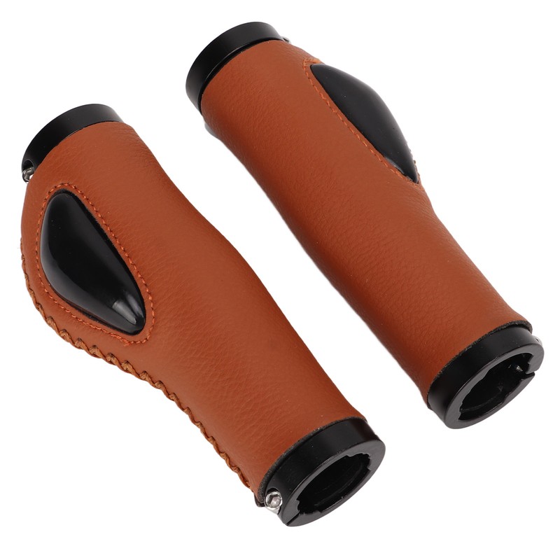 Artificial Leather Bicycle Grips Liquid Silicone Palm Pad Shock Absorption