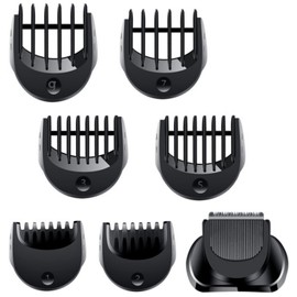 Beard Trimmer Replacement Head Compatible with Braun Series 5，6 and 7 .1/2/3/5/7/9mm 6pcs Comb Trimming Attachment, for Electric Shavers 5018s5020s6075cc 7071cc7075cc7085cc7020s，5050cs6020s 6072cc