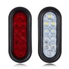 6Pcs 6 Inch Oval LED Trailer Tail Lights 10 LED,