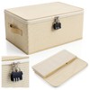 2 Pack Discreet Lockable Storage Organizer with Combination Locks, 15