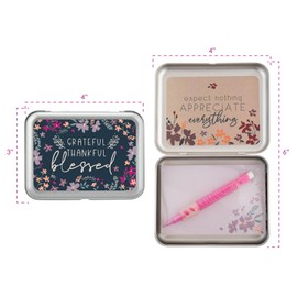 Karma, Sentiment Box, Note Taking Box, Prayer Box, Encouraging Notes Box, Grateful, Thankful, Blessed, Inches