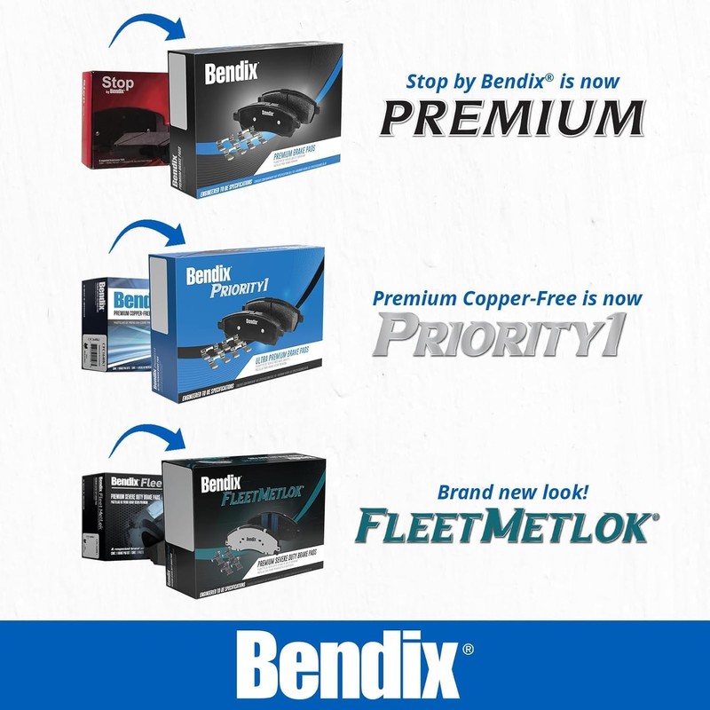 Bendix Priority1 CFM2467 Semi-Metallic Rear Brake Pads for Ram ProMaster