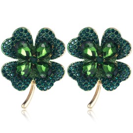 12 Pcs St. Patrick's Day Clover Lapel Pins Irish Lucky Shamrock Pins Brooches Jewelry for Women and Men Culture Celebration Pin Festivals Gift (2)