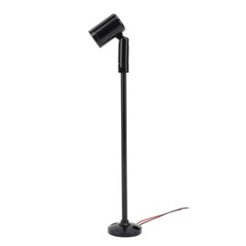 LED Mini Spotlight, Eye Care DC12V Bright Stable Heat Dissipation Standing Mini Jewelry Showcase Display Light 8.3in for Restaurant (Warm Light)