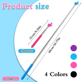 DIVINA VITAE 4PCS Telescopic Teachers Finger Pointer, Presentation Finger Pointer Stick Telescopic Pointer for Classroom Extendable Hand Pointer for Teachers