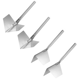 sourcing map Pack of 2 Inner and Corner Spatula 2.7 Inch Stainless Steel Drywall Corner Shape Tool