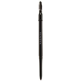 Renova Delineador Retráctil Cejas Abundantes Con Cepillo Castaño Oscuro 1g