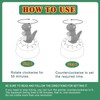 ELE DEPI 60 Minutes Mechanical Kitchen Timer,Cute Dinosaur Timer for