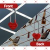 Gradleen Keyless Love Lock Single Heart Padlock,15PCS Red 3.5" 50mm