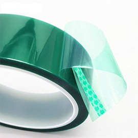 POWERTOOL 3PCS High Temp Tape, 0.06 x 6mm x 33m PET Green High Temperature Heat Resistant Tape for Masking, Insulating Circuit Boards etc