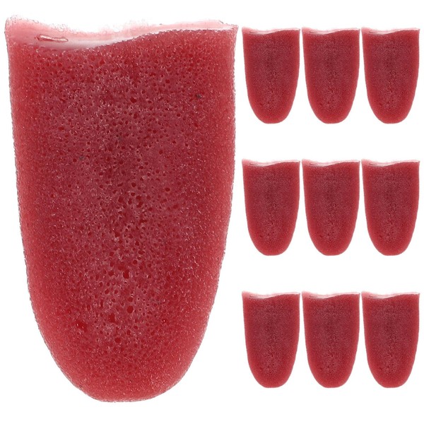 Balacoo 10pcs Fake Tongue Prop, Realistic Human Organ Prop Fake