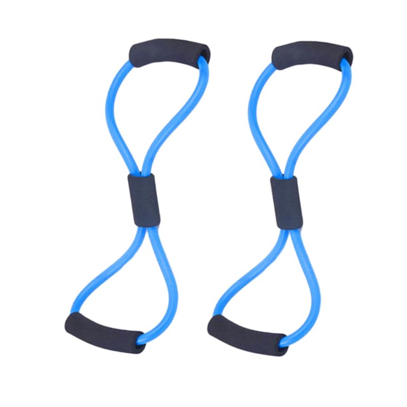 Kisangel 4 Pcs 8 Shape Chest Expander Resistance Bands Home