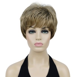 Lydell 6" Short Straight Wavy Women Wigs Hair Synthetic Full Wig (14-24)
