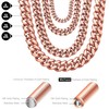 WinTrend Cuban Link Chain Necklace or Bracelet with Design Box