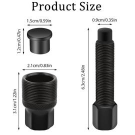 umyeoqoyo Fahrrad-Kurbelentferner-Werkzeug, Fahrrad-Kurbelabzieher für Vierkant-Tretlager, Fahrrad-Kurbelgarnitur, Armzieher, langlebiger Stahl, Kurbelentfernungswerkzeug für Mountainbikes und