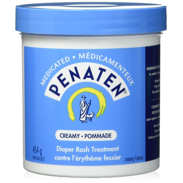 Penaten Medicated Creamy Diaper Rash Treatment, 454g