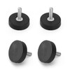 LNSYSNS Neodymium Magnets Rubberised 22 mm, Pack of 4 Rubber