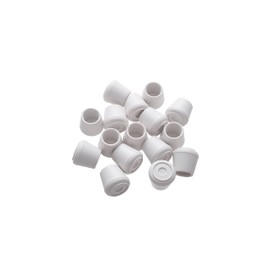 Furnigear Chair Leg Tips Caps Non-Slip Rubber Leg Tips 7/8” Inner Diameter Chair Leg Floor Protectors Round White, 16 Pack