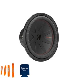 Kicker 48CWR124 CompR 12" Subwoofer, DVC, 4-ohm - Includes Speaker Wire