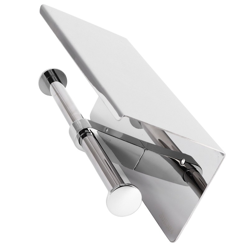 Toilet Paper Holder Dual End Wall Mounted Toilet Roll Holder