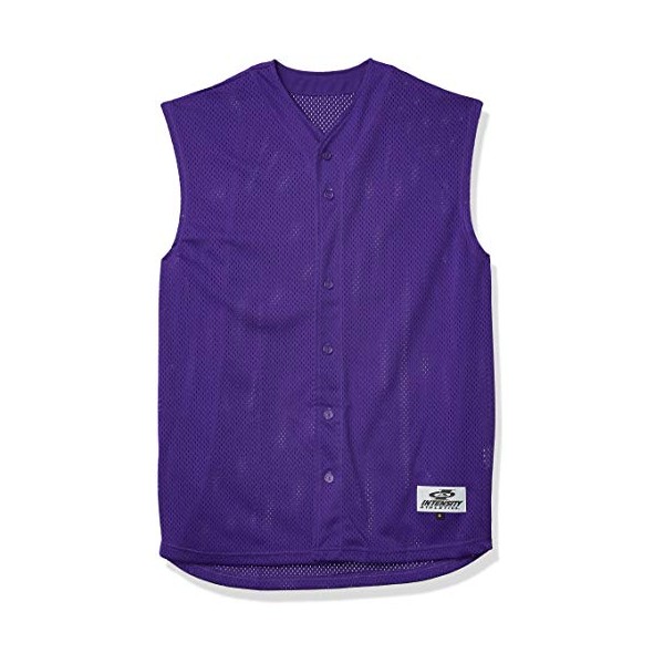 Intensity Men's Offshade Pro Mesh Sleeveless Baseball Top, New Purple, Large