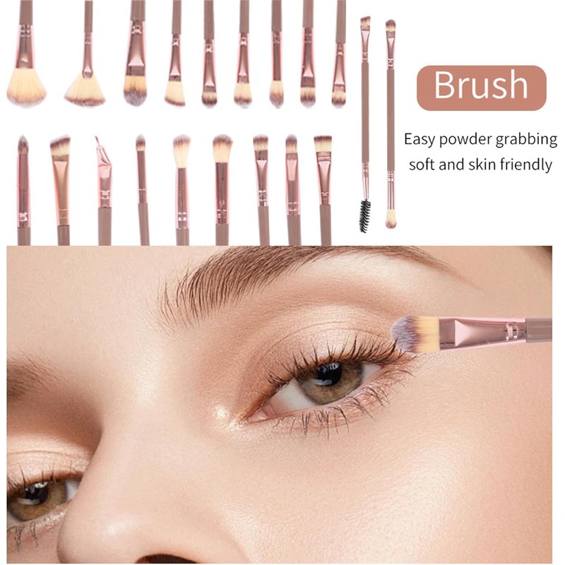42 Piezas Set de Brochas de Maquillaje Profesional Completo, Juego