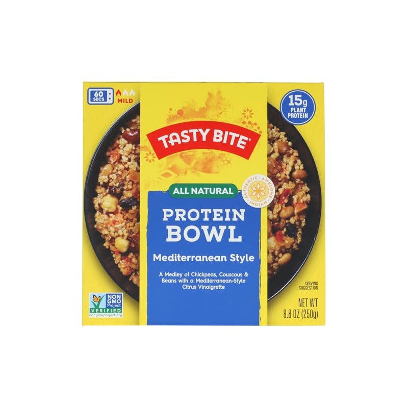 Tasty Bite, Protein Mediterranean Bowl, 8.8 Ounce
