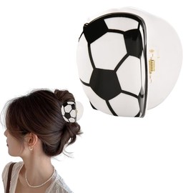Football Hair Clip for Women Soccer Claw Clips for Hair Accessories Sports Hair Clips for Women Non Slip Soccer Football Jaw Clips for Girls Soccer Football Accessories Stuff Hair Clamps