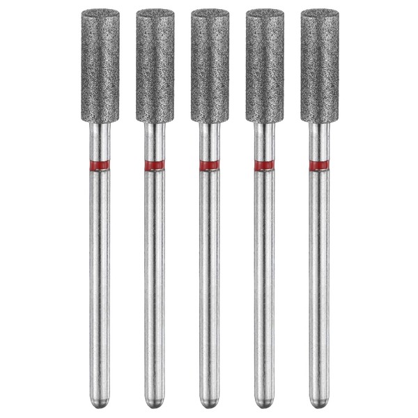 sourcing map 5pcs 200-230 Grits Diamond Grinding Bit 4.2mm Cylindrical
